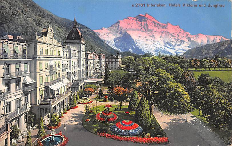 Interlaken, Hotels Viktoria und Jungfrau