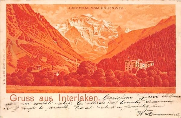 Interlaken, Gruss aus Interlaken