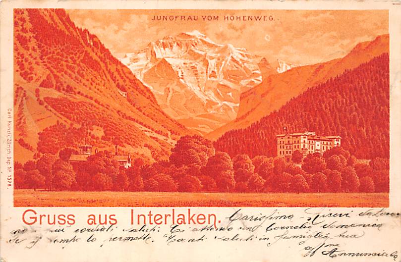 Interlaken, Gruss aus Interlaken