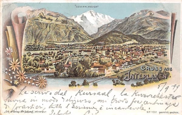 Interlaken, Gruss aus Interlaken