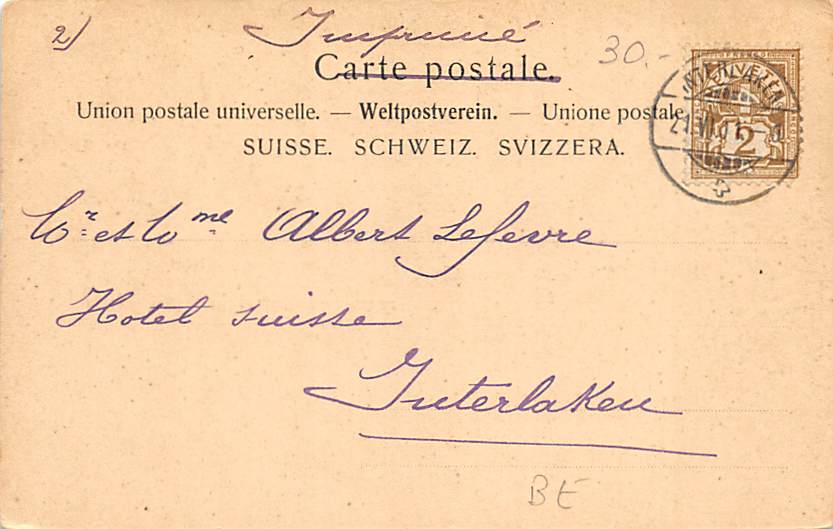 Interlaken, Gruss aus Interlaken