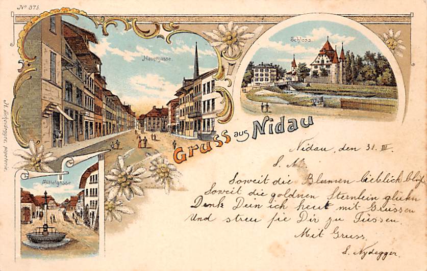Nidau, Gruss aus Nidau