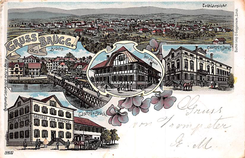 Brügg BE, Gruss aus Brügg