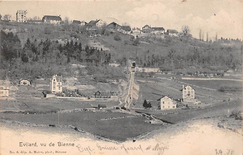 Evilard, vu de Bienne