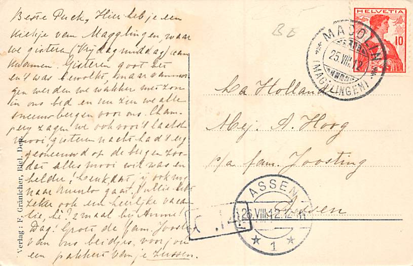 Magglingen, und die Alpen