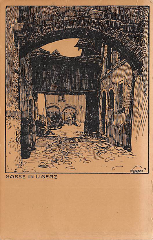 Ligerz, Gasse in Ligerz