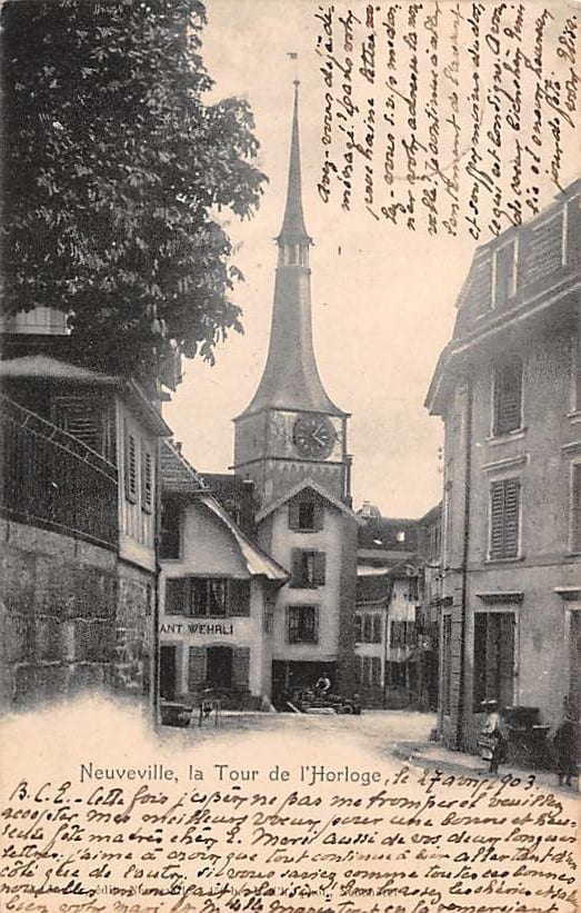 La Neuveville, la Tour de l'Horloge