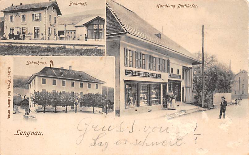 Lengnau, Handlung Buttikofer Bahnhof, Schulhaus