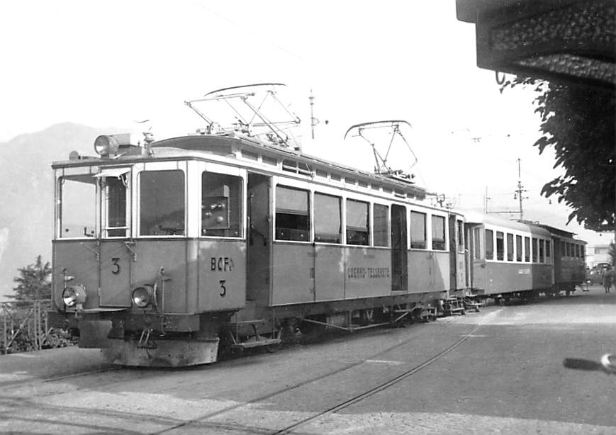 Station Lugano 1951, LT BCFe 4/4 3 + C4 15