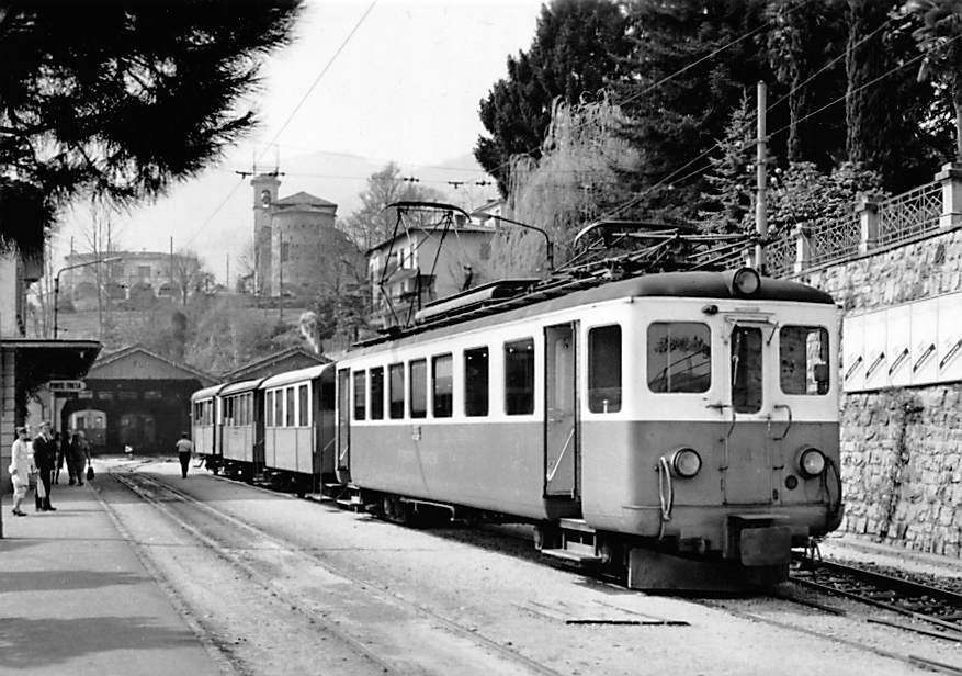 Stationsanlage Ponte Tresa 1968, FLP ABe 4/4 4