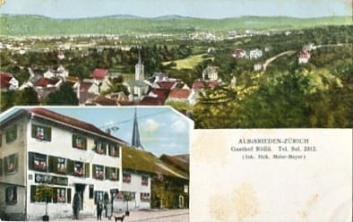 Albisrieden Zürich, Gastof Rössli, Inh. Hch. Meier-Meyer