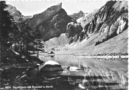 Seealpsee mit Rossmad und Säntis