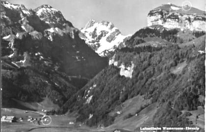 Wasserauen Ebenalp, Luftseilbahn, Tal- und Bergstation