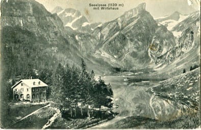 Seealpsee mit Wirtshaus