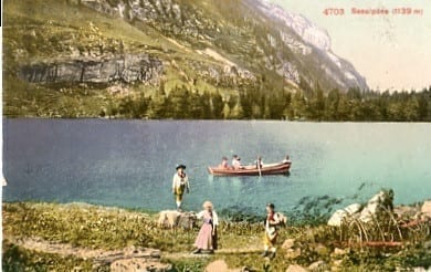 Seealpsee mit Ruderboot