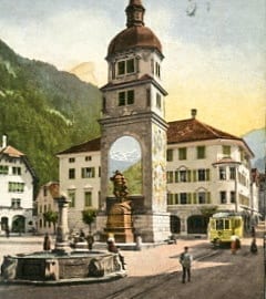 Altdorf, Dorfplatz mit Telldenkmal