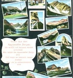Appenzellerland, Gruss aus den Bergen
