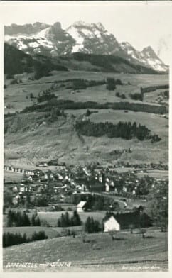 Appenzell, mit Säntis