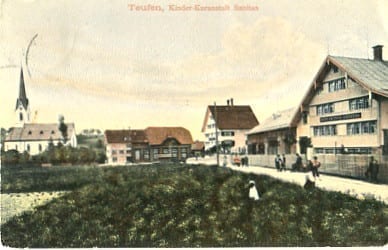 Teufen, Kinder-Kuranstalt Sanitas, belebt