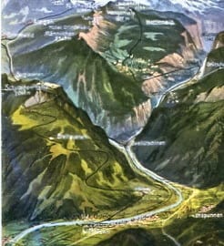 Berner Oberland, Panoramakarte