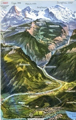 Berner Oberland, Panoramakarte