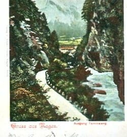 Bad Ragaz, Ausgang Taminaweg
