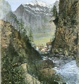 Bad Ragaz, Blick aus der Taminaschlucht
