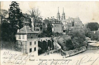 Basel, Münster mit Deutschrittergarten