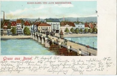Basel, Klein-Basel und alte Rheinbrücke
