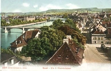 Basel, die drei Rheinbrücken