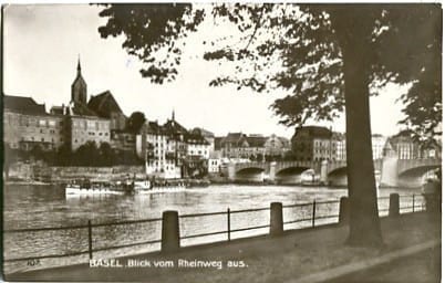 Basel, Blick vom Rheinweg aus
