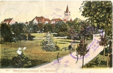 Basel, Schützenmattpark mit Pauluskirche