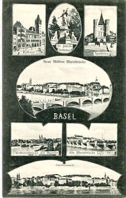 Basel, Mehrbildkarte
