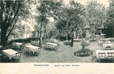 Schweizerhalle, Garten des Hotel Soolbad