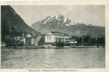 Beckenried, Nidwaldnerhof mit Pilatus