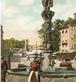 Bern, Kindlifresserbrunnen, belebt