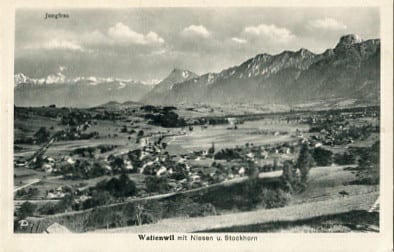 Wattenwil mit Niesen u. Stockhorn