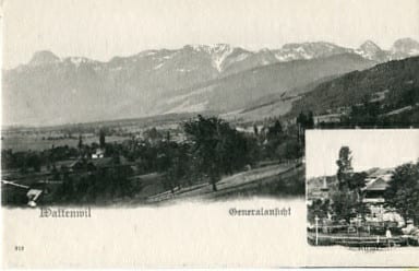 Wattenwil, Generalansicht, Kirche