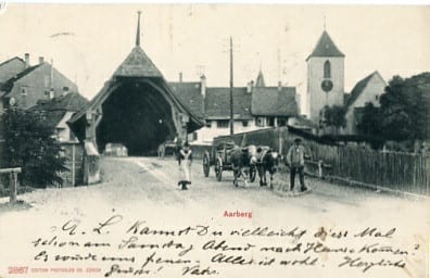 Aarberg, Brücke, Wagen