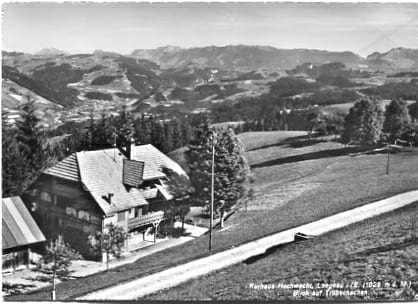 Langnau BE, Kurhaus Hochwacht, Blick auf Trubschachen