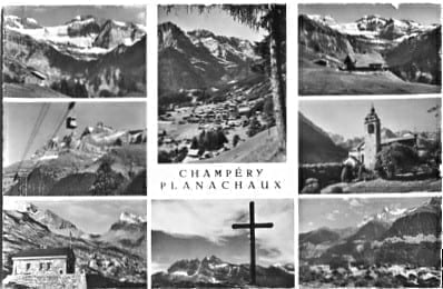 Champéry, Planachaux, Mehrbildkarte