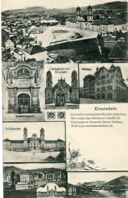 Einsiedeln, Mehrbildkarte