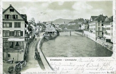 Ennetbaden, Limmatufer, Hch. Schlumpf, Winterthur