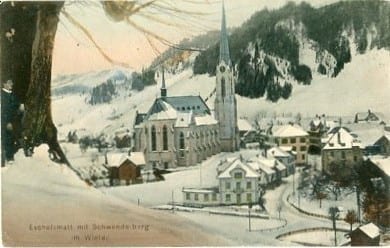 Escholzmatt mit Schwendelberg im Winter