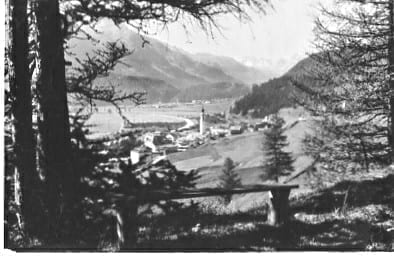 Samaden, Blick gegen Celerina