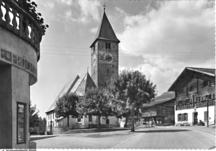 Klosters, St.Jakobskirche und altes Rathaus