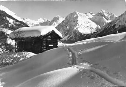 Klosters, Motiv bei Klosters mit Silvretta