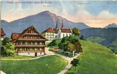 Menzingen, Gubel, Kloster, Kirche und Pension