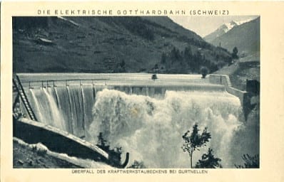 Gurtnellen, Kraftwerkstaubecken, elekt. Gotthardbahn