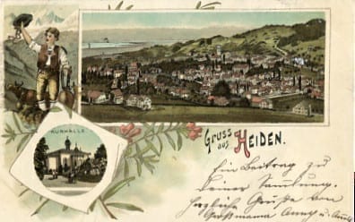 Heiden, Lithokarte, Carl Künzli, Zürich